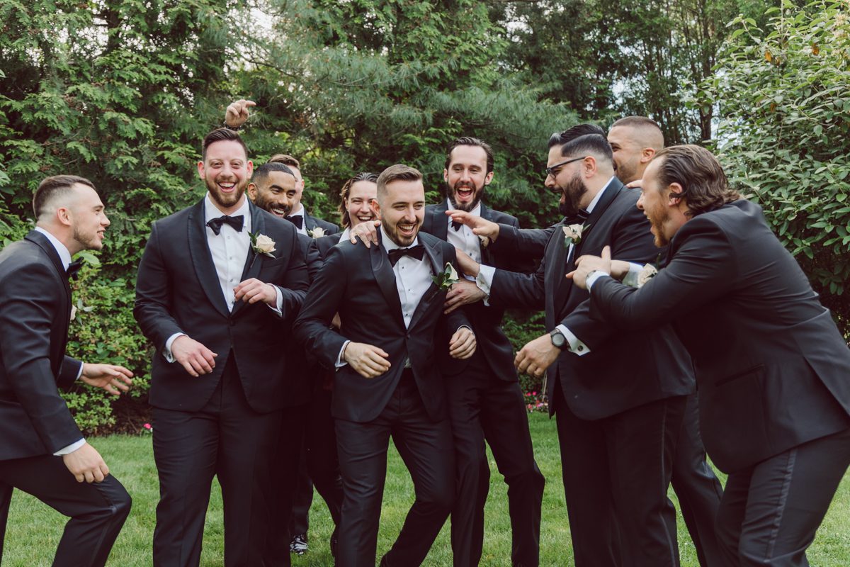 At Florentine Gardens in River Vale NJ celebrating Sam and Mike's wedding. Here at Florentine Gardens you'll get your amazing ballroom, gorgeous landscaped garden and during Sam and Mike's wedding day the roses were in full bloom it was truly beautiful. With roses in full bloom at the rose garden in Florentine Gardens, Sam and Mike's outdoor wedding ceremony was gorgeous bit hot but so gorgeous. And we were fully able to enjoy the roses during Sam and Mike's wedding portrait session. Sam and Mike's Florentine Gardens, NJ wedding captured by Karis from Hey Karis NY, NJ, Brooklyn, Hudson Valley and Catskills Wedding and Elopement Photographer.