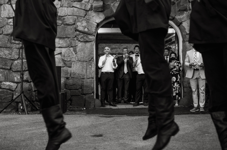 Arrow Park, a wedding venue located in Monroe NY along the Hudson Valley is truly a magical place to celebrate your wedding in a relaxing environment. Your family and friends will appreciate this unplug, retreat type of environment surrounded by nature, historic mansion with courtyard for an outdoor wedding under cafe lights, Arrow Lake, and beautiful garden. I love this place, I can come here every weekend! And Jackie and Aron were the perfect couple for this magical venue to get married and dance away the beautiful summer evening under the cafe light in their courtyard. It was like a scene from a movie, or a wedding from chateau in Italy. Jackie and Aron's Arrow Park, NY Hudson Valley NY wedding captured by Karis from Hey Karis NY, NJ, Brooklyn, Hudson Valley and Catskills Wedding and Elopement Photographer.