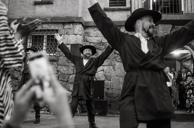 Arrow Park, a wedding venue located in Monroe NY along the Hudson Valley is truly a magical place to celebrate your wedding in a relaxing environment. Your family and friends will appreciate this unplug, retreat type of environment surrounded by nature, historic mansion with courtyard for an outdoor wedding under cafe lights, Arrow Lake, and beautiful garden. I love this place, I can come here every weekend! And Jackie and Aron were the perfect couple for this magical venue to get married and dance away the beautiful summer evening under the cafe light in their courtyard. It was like a scene from a movie, or a wedding from chateau in Italy. Jackie and Aron's Arrow Park, NY Hudson Valley NY wedding captured by Karis from Hey Karis NY, NJ, Brooklyn, Hudson Valley and Catskills Wedding and Elopement Photographer.