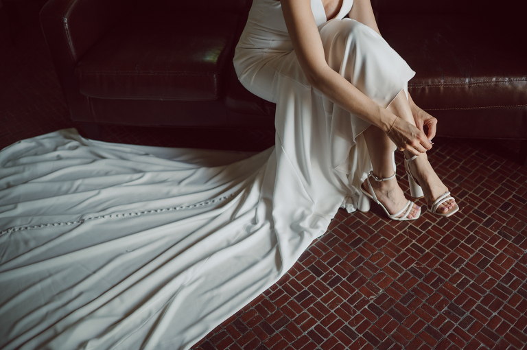 Arrow Park, a wedding venue located in Monroe NY along the Hudson Valley is truly a magical place to celebrate your wedding in a relaxing environment. Your family and friends will appreciate this unplug, retreat type of environment surrounded by nature, historic mansion with courtyard for an outdoor wedding under cafe lights, Arrow Lake, and beautiful garden. I love this place, I can come here every weekend! And Jackie and Aron were the perfect couple for this magical venue to get married and dance away the beautiful summer evening under the cafe light in their courtyard. It was like a scene from a movie, or a wedding from chateau in Italy. Jackie and Aron's Arrow Park, NY Hudson Valley NY wedding captured by Karis from Hey Karis NY, NJ, Brooklyn, Hudson Valley and Catskills Wedding and Elopement Photographer.