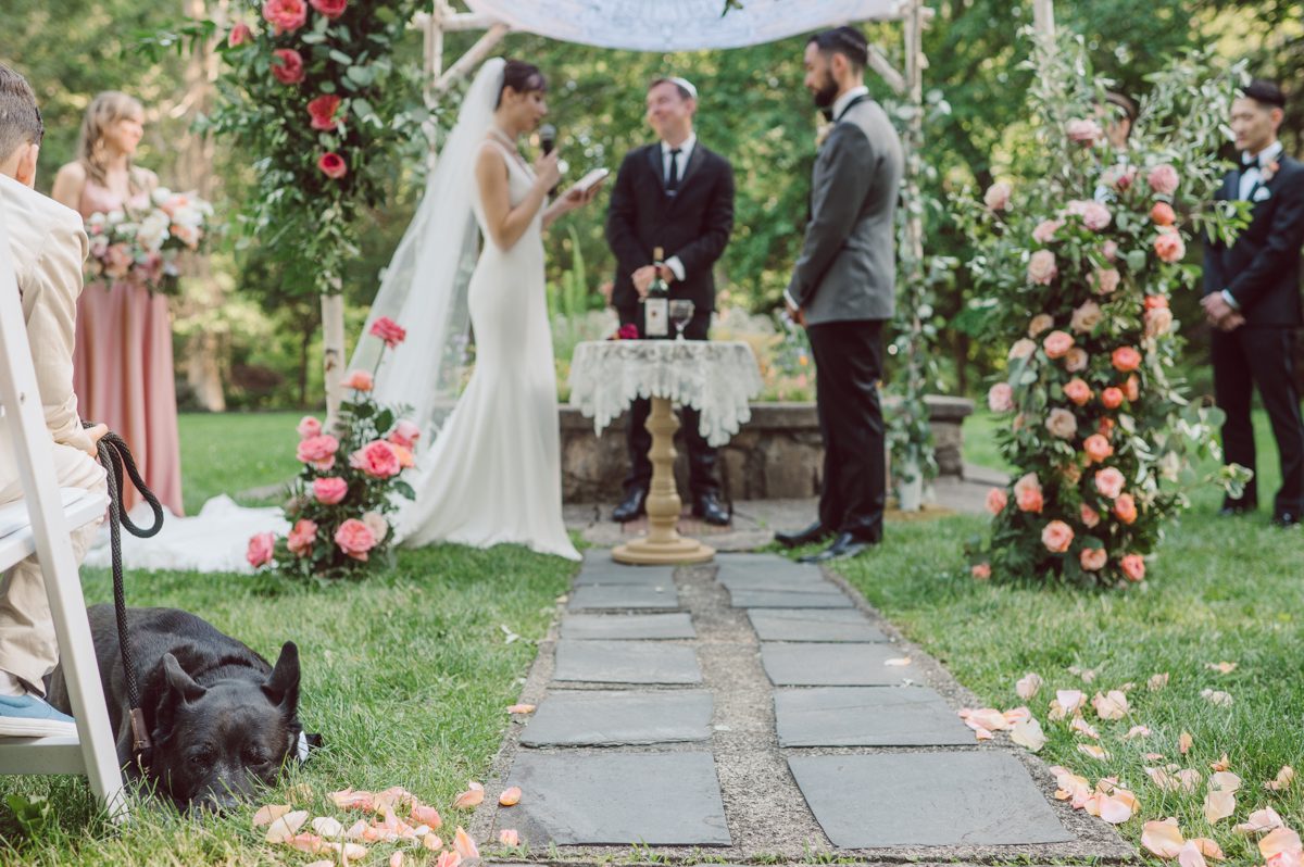 Arrow Park, a wedding venue located in Monroe NY along the Hudson Valley is truly a magical place to celebrate your wedding in a relaxing environment. Your family and friends will appreciate this unplug, retreat type of environment surrounded by nature, historic mansion with courtyard for an outdoor wedding under cafe lights, Arrow Lake, and beautiful garden. I love this place, I can come here every weekend! And Jackie and Aron were the perfect couple for this magical venue to get married and dance away the beautiful summer evening under the cafe light in their courtyard. It was like a scene from a movie, or a wedding from chateau in Italy. Jackie and Aron's Arrow Park, NY Hudson Valley NY wedding captured by Karis from Hey Karis NY, NJ, Brooklyn, Hudson Valley and Catskills Wedding and Elopement Photographer.