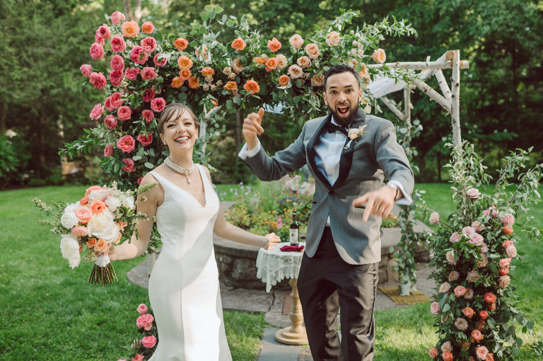 Arrow Park, a wedding venue located in Monroe NY along the Hudson Valley is truly a magical place to celebrate your wedding in a relaxing environment. Your family and friends will appreciate this unplug, retreat type of environment surrounded by nature, historic mansion with courtyard for an outdoor wedding under cafe lights, Arrow Lake, and beautiful garden. I love this place, I can come here every weekend! And Jackie and Aron were the perfect couple for this magical venue to get married and dance away the beautiful summer evening under the cafe light in their courtyard. It was like a scene from a movie, or a wedding from chateau in Italy. Jackie and Aron's Arrow Park, NY Hudson Valley NY wedding captured by Karis from Hey Karis NY, NJ, Brooklyn, Hudson Valley and Catskills Wedding and Elopement Photographer.