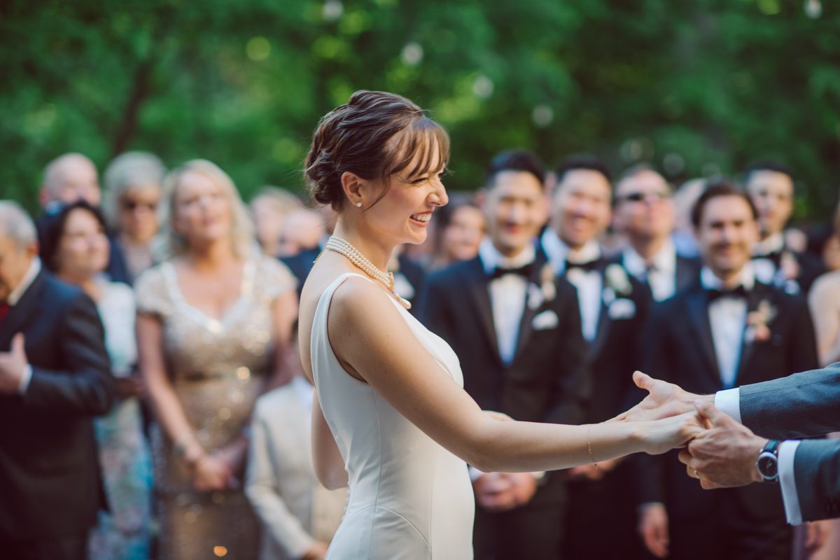 Arrow Park, a wedding venue located in Monroe NY along the Hudson Valley is truly a magical place to celebrate your wedding in a relaxing environment. Your family and friends will appreciate this unplug, retreat type of environment surrounded by nature, historic mansion with courtyard for an outdoor wedding under cafe lights, Arrow Lake, and beautiful garden. I love this place, I can come here every weekend! And Jackie and Aron were the perfect couple for this magical venue to get married and dance away the beautiful summer evening under the cafe light in their courtyard. It was like a scene from a movie, or a wedding from chateau in Italy. Jackie and Aron's Arrow Park, NY Hudson Valley NY wedding captured by Karis from Hey Karis NY, NJ, Brooklyn, Hudson Valley and Catskills Wedding and Elopement Photographer.