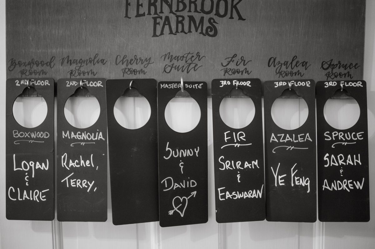 It was misting a bit while I was driving on the morning of Sunny and David's wedding at The Inn at Fernbrook Farms. The greens looked so vibrant and lovely when it's raining, at at The Inn at Fernbrook Farms all the trees, grass and all the greens were so rich. Excited to celebrate Sunny and David and create with them at this cute farm, the inn where Sunny and David will be getting ready and celebrate with their family and friends. Sunny and David did not have a long big wedding because it was not them. They also didn't have any wedding or bridal party. This low key, casual but intimate and real was what Sunny and David wanted in their wedding day and that is exactly what they got. The Inn at Fernbrook Farms Sunny and David's intimate wedding captured by Karis from Hey Karis NY, NJ, Brooklyn, Hudson Valley and Catskills Wedding and Elopement Photographer.