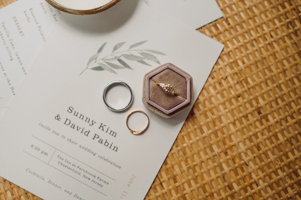 It was misting a bit while I was driving on the morning of Sunny and David's wedding at The Inn at Fernbrook Farms. The greens looked so vibrant and lovely when it's raining, at at The Inn at Fernbrook Farms all the trees, grass and all the greens were so rich. Excited to celebrate Sunny and David and create with them at this cute farm, the inn where Sunny and David will be getting ready and celebrate with their family and friends. Sunny and David did not have a long big wedding because it was not them. They also didn't have any wedding or bridal party. This low key, casual but intimate and real was what Sunny and David wanted in their wedding day and that is exactly what they got. The Inn at Fernbrook Farms Sunny and David's intimate wedding captured by Karis from Hey Karis NY, NJ, Brooklyn, Hudson Valley and Catskills Wedding and Elopement Photographer.