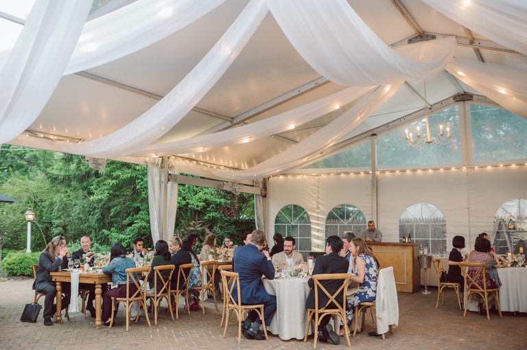 It was misting a bit while I was driving on the morning of Sunny and David's wedding at The Inn at Fernbrook Farms. The greens looked so vibrant and lovely when it's raining, at at The Inn at Fernbrook Farms all the trees, grass and all the greens were so rich. Excited to celebrate Sunny and David and create with them at this cute farm, the inn where Sunny and David will be getting ready and celebrate with their family and friends. Sunny and David did not have a long big wedding because it was not them. They also didn't have any wedding or bridal party. This low key, casual but intimate and real was what Sunny and David wanted in their wedding day and that is exactly what they got. The Inn at Fernbrook Farms Sunny and David's intimate wedding captured by Karis from Hey Karis NY, NJ, Brooklyn, Hudson Valley and Catskills Wedding and Elopement Photographer.