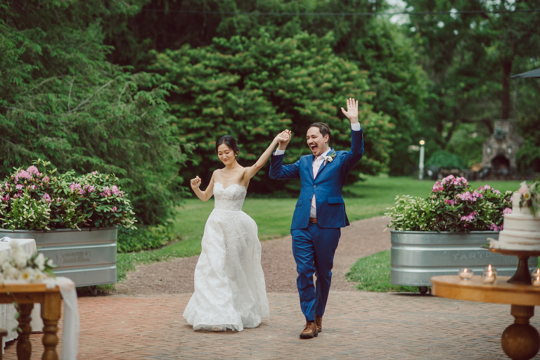 It was misting a bit while I was driving on the morning of Sunny and David's wedding at The Inn at Fernbrook Farms. The greens looked so vibrant and lovely when it's raining, at at The Inn at Fernbrook Farms all the trees, grass and all the greens were so rich. Excited to celebrate Sunny and David and create with them at this cute farm, the inn where Sunny and David will be getting ready and celebrate with their family and friends. Sunny and David did not have a long big wedding because it was not them. They also didn't have any wedding or bridal party. This low key, casual but intimate and real was what Sunny and David wanted in their wedding day and that is exactly what they got. The Inn at Fernbrook Farms Sunny and David's intimate wedding captured by Karis from Hey Karis NY, NJ, Brooklyn, Hudson Valley and Catskills Wedding and Elopement Photographer.