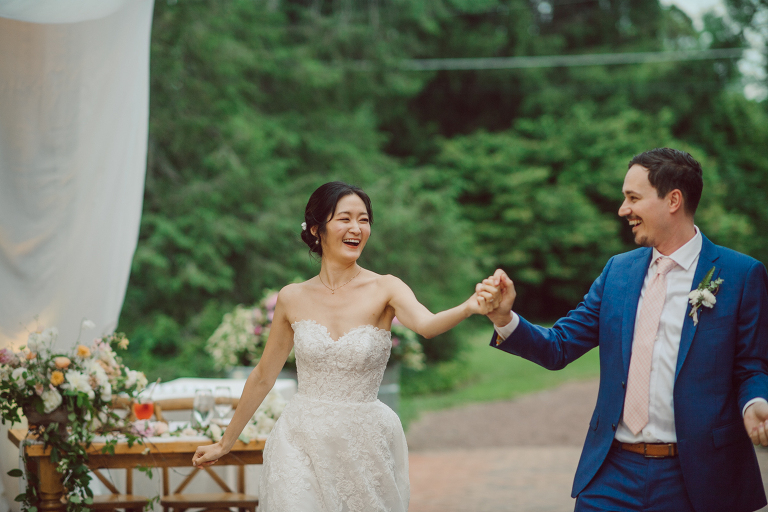 It was misting a bit while I was driving on the morning of Sunny and David's wedding at The Inn at Fernbrook Farms. The greens looked so vibrant and lovely when it's raining, at at The Inn at Fernbrook Farms all the trees, grass and all the greens were so rich. Excited to celebrate Sunny and David and create with them at this cute farm, the inn where Sunny and David will be getting ready and celebrate with their family and friends. Sunny and David did not have a long big wedding because it was not them. They also didn't have any wedding or bridal party. This low key, casual but intimate and real was what Sunny and David wanted in their wedding day and that is exactly what they got. The Inn at Fernbrook Farms Sunny and David's intimate wedding captured by Karis from Hey Karis NY, NJ, Brooklyn, Hudson Valley and Catskills Wedding and Elopement Photographer.