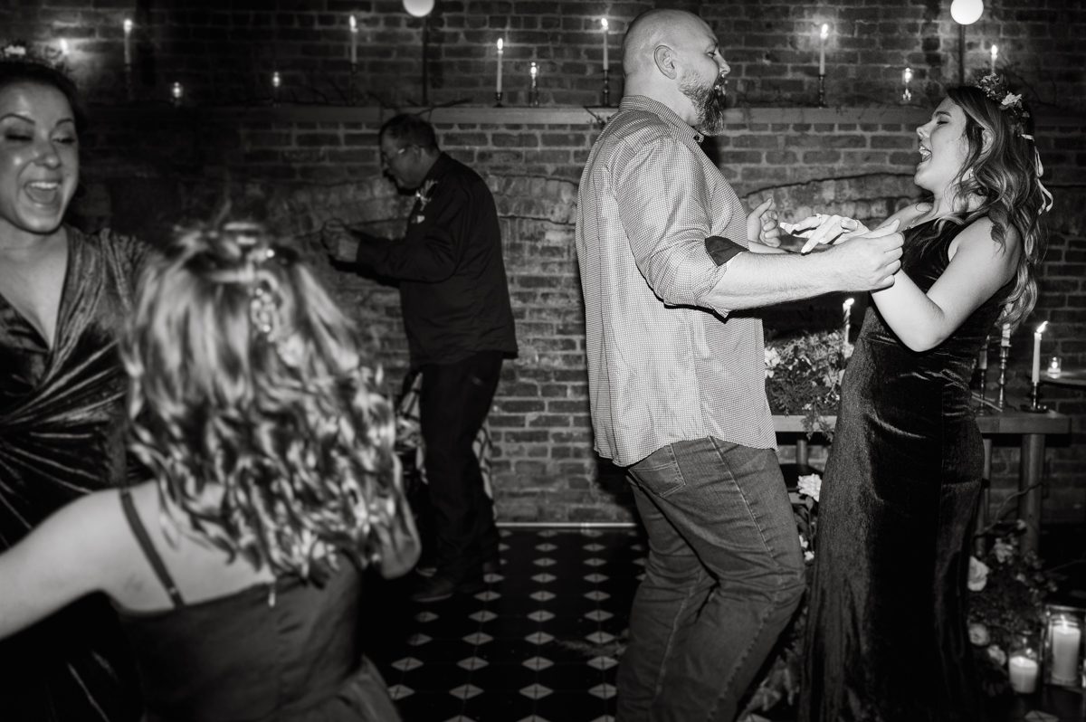 Since it was Friday and I did not wanted to get stuck in morning rush hour, I left for Brooklyn early! Friday December 2, I was on my way to document my last wedding of 2022 at Wythe Hotel in Brooklyn NY. I knew today was going to be great not just because I am photographing my last wedding of 2022 at Wythe Hotel in Brooklyn NY but because we are celebrating Jenny and Anderson two beautiful, pure and amazing human beings who are madly in love. Jenny is hairstylist for TV and Film where she gets to work with actors and actresses, she goes by JT Franchuk and some of her clients include Susan Sarandon in Maybe I do, Chloe Moretz in The Peripheral on Netflix as well as Halston also on Netflix. And Anderson is from Columbia, where he self taught himself during the pandemic and recently got a job at JP Morgan. These two amazingly talented and genuine lovers wedding day was finally here and I was here for all that they had planned for their wedding at Wythe Hotel Brooklyn NY. Jenny got ready at an airbnb on Vernon Ave and Anderson was getting a fresh cut at Cotter Barber Shop on Graham Ave. Jenny and Anderson's wedding day ran so smoothly due to amazing planner Cristina from Carismas Design. Jenny and Anderson's first look at Cooper Room at Wythe Hotel, then Jenny had her first look with her father and grandfather which was very emotional. The with Jenny and Anderson we walked around Wythe Hotel to do some more wedding portrait. Jenny and Anderson's cocktail hour was held at Pent House Loft/ Loft Room at Wythe Hotel then we all headed back down to Cooper Room Cellar for Jenny and Anderson's wedding reception. Jenny and Anderson's Wythe Hotel Brooklyn NY wedding documented by Karis from Hey Karis New York, Brooklyn, Hudson Valley and Catskills Wedding Photographer and NYC Elopement Photographer.