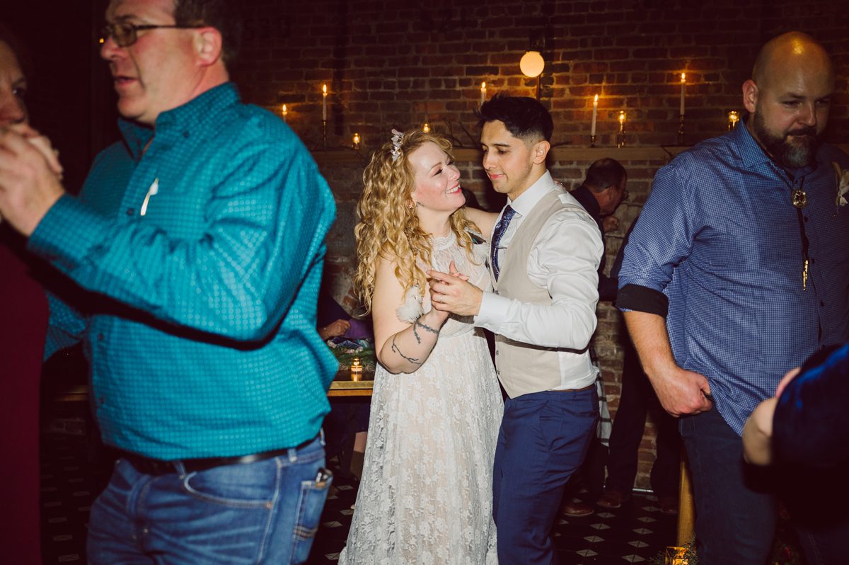 Since it was Friday and I did not wanted to get stuck in morning rush hour, I left for Brooklyn early! Friday December 2, I was on my way to document my last wedding of 2022 at Wythe Hotel in Brooklyn NY. I knew today was going to be great not just because I am photographing my last wedding of 2022 at Wythe Hotel in Brooklyn NY but because we are celebrating Jenny and Anderson two beautiful, pure and amazing human beings who are madly in love. Jenny is hairstylist for TV and Film where she gets to work with actors and actresses, she goes by JT Franchuk and some of her clients include Susan Sarandon in Maybe I do, Chloe Moretz in The Peripheral on Netflix as well as Halston also on Netflix. And Anderson is from Columbia, where he self taught himself during the pandemic and recently got a job at JP Morgan. These two amazingly talented and genuine lovers wedding day was finally here and I was here for all that they had planned for their wedding at Wythe Hotel Brooklyn NY. Jenny got ready at an airbnb on Vernon Ave and Anderson was getting a fresh cut at Cotter Barber Shop on Graham Ave. Jenny and Anderson's wedding day ran so smoothly due to amazing planner Cristina from Carismas Design. Jenny and Anderson's first look at Cooper Room at Wythe Hotel, then Jenny had her first look with her father and grandfather which was very emotional. The with Jenny and Anderson we walked around Wythe Hotel to do some more wedding portrait. Jenny and Anderson's cocktail hour was held at Pent House Loft/ Loft Room at Wythe Hotel then we all headed back down to Cooper Room Cellar for Jenny and Anderson's wedding reception. Jenny and Anderson's Wythe Hotel Brooklyn NY wedding documented by Karis from Hey Karis New York, Brooklyn, Hudson Valley and Catskills Wedding Photographer and NYC Elopement Photographer.