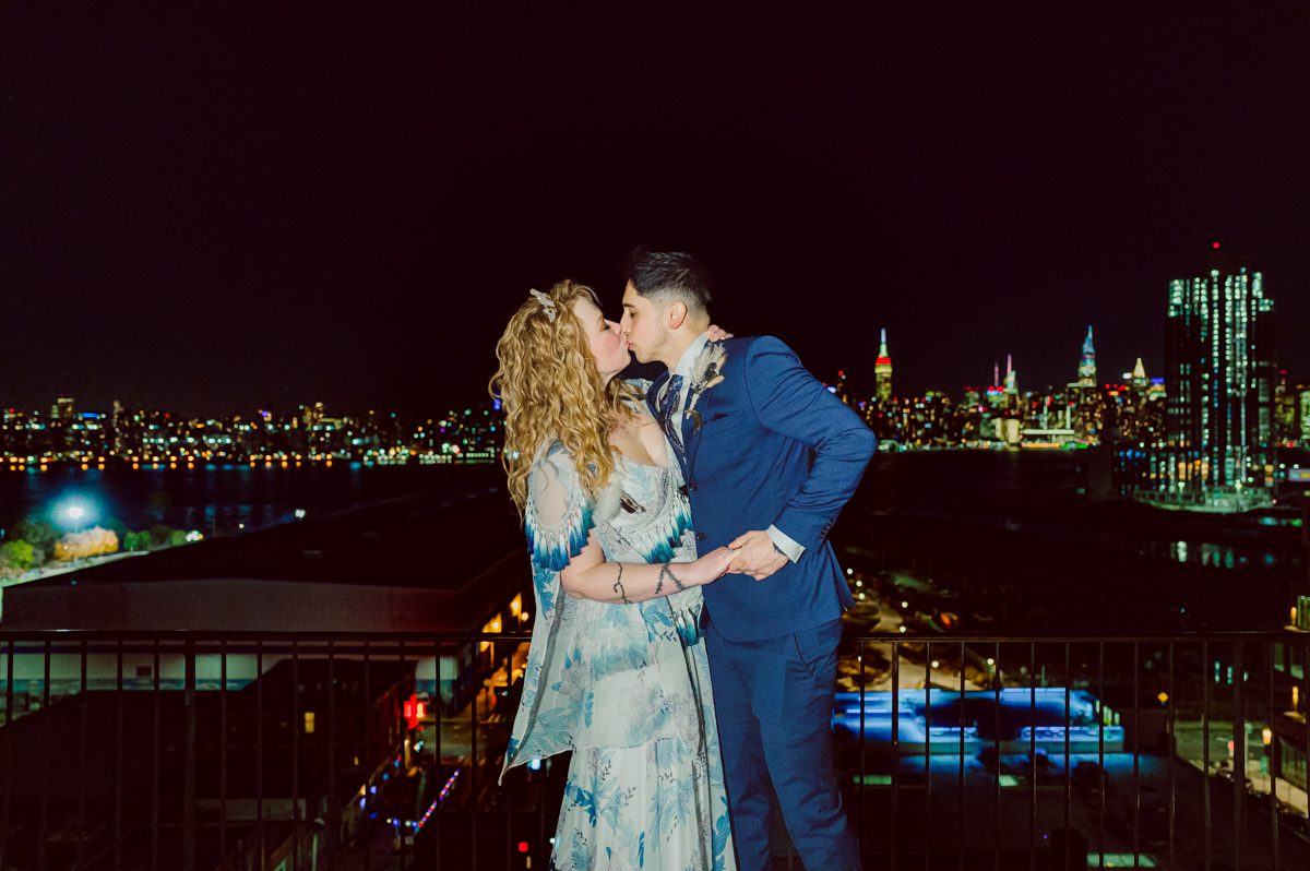 Since it was Friday and I did not wanted to get stuck in morning rush hour, I left for Brooklyn early! Friday December 2, I was on my way to document my last wedding of 2022 at Wythe Hotel in Brooklyn NY. I knew today was going to be great not just because I am photographing my last wedding of 2022 at Wythe Hotel in Brooklyn NY but because we are celebrating Jenny and Anderson two beautiful, pure and amazing human beings who are madly in love. Jenny is hairstylist for TV and Film where she gets to work with actors and actresses, she goes by JT Franchuk and some of her clients include Susan Sarandon in Maybe I do, Chloe Moretz in The Peripheral on Netflix as well as Halston also on Netflix. And Anderson is from Columbia, where he self taught himself during the pandemic and recently got a job at JP Morgan. These two amazingly talented and genuine lovers wedding day was finally here and I was here for all that they had planned for their wedding at Wythe Hotel Brooklyn NY. Jenny got ready at an airbnb on Vernon Ave and Anderson was getting a fresh cut at Cotter Barber Shop on Graham Ave. Jenny and Anderson's wedding day ran so smoothly due to amazing planner Cristina from Carismas Design. Jenny and Anderson's first look at Cooper Room at Wythe Hotel, then Jenny had her first look with her father and grandfather which was very emotional. The with Jenny and Anderson we walked around Wythe Hotel to do some more wedding portrait. Jenny and Anderson's cocktail hour was held at Pent House Loft/ Loft Room at Wythe Hotel then we all headed back down to Cooper Room Cellar for Jenny and Anderson's wedding reception. Jenny and Anderson's Wythe Hotel Brooklyn NY wedding documented by Karis from Hey Karis New York, Brooklyn, Hudson Valley and Catskills Wedding Photographer and NYC Elopement Photographer.