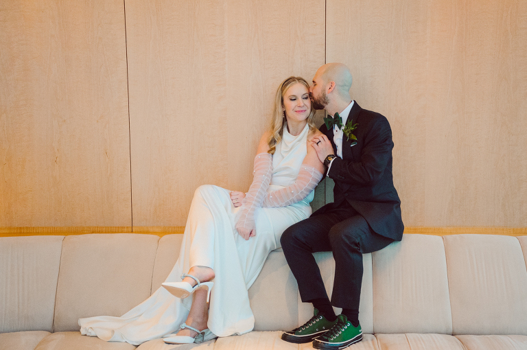 I've photographed multiple of Chris' best friends weddings several years ago. One couple at Tribeca Rooftop NY, another couple at Oheka Castle NY and few other friends at Long Island. So Chris knew when he was going to get married he would hire me. Few years later I get an email from Chris regarding his wedding. These are my dream ideal clients, because they know they will be hiring me even before they meet with me! After a quick phone call, Kaci and Chris booked and their engagement session date was set. We went to Orchard St in NYC where they used to live, walked around their old neighborhood while getting some engagement pics. Kaci and Chris' wedding at The Standard High Line, NY on April 22, 2023. It was raining for the whole week prior to Kaci and Chris wedding day making me bit worried but rain stopped on the morning of Kaci and Chris' wedding at The Standard High Line, NY. Kaci and Chris each got their own hotel rooms to get ready. With quite a big bridal party 10 bridesmaids and 10 groomsmen Kaci and Chris popped champagne bottles. With champagne glasses in their hands Kaci and her brides people laughed as they got their MUAH done by Face Time Beauty at The Standard High Line, NY. And Chris along with his groomsmen got ready in their very retro "Mad Men" vibe room fooling and goofing around till the ceremony at The Standard High Line, NY. Kaci and Chris wedding was held at The High Line Room and Terrace which overlooks The High Line, NY. Weather was gorgeous and I was excited to take Kaci and Chris to The High Line for their wedding portraits but unfortunately during their wedding ceremony at The High Line Room it started pouring! They say it's good luck when it rains on your wedding day, right! Unfortunately, going to The High Line for photos was no go, so backup was at The Terrace where the cocktail hour was going on and which was not even that big of a space. But with help of everyone I managed to get 22 people group photo done on The Terrace while the cocktail hour was going on and all the family formal photos as well as all the bridal party pairs. with only few minutes till Kaci and Chris' wedding reception at The High Line Room, we went up to The Top of Standard for Kaci and Chris' wedding portraits. Working super fast I managed to get good enough amount of wedding portraits of just Kaci and Chris. Music by Jack from LJDJ was playing, Kaci and Chris' wedding reception at The High Line Room at The Standard Hotel High Line NY was about to begin. Kaci and Chris' wedding reception at The Standard High Line was on fire from start to the last second of the evening. It was pouring outside, young people didn't seem to care it was raining and congregated the streets of Meatpacking District while I was weaving through the crowd of party goers to get home as quickly as possible. The night was just starting for them and I was ready for bed. Kaci and Chris' The High Line Room and Terrace, The Standard High Line, NY wedding documented by by Karis | Hey Karis | Catskills, Hudson Valley NY, elopement and wedding photographer | Brooklyn NY elopement and wedding photographer | Manhattan NY elopement and wedding photographer | Hey Karis is fun documentary wedding and elopement photographer.
