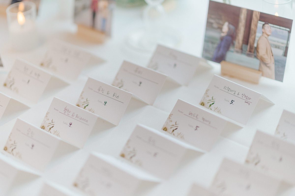 Chloe and Bosco are one of the sweetest couple!!! Well mannered, kind, sweet, considerate so I was extra excited for Chloe and Bosco's wedding at The Chart House. Chloe and Bosco both got ready at Chole's parents house in Oradell NJ where both sets of parents were all gathered. With no bridal party Chloe and Bosco had a quiet wedding morning. Midway through the morning prep, it started raining outside and did not look like we will be going outside for photos anytime soon or even till evening at Weehawken. With wishful mind of clear sky later, we got photos with family, parents and the couple at Chole's parent's house before leaving for Chloe and Bosco's wedding ceremony at St. Michaels Church in Fort Lee, NJ. St. Michales Church is small cute Korean Catholic church in Fort Lee, NJ where Chloe and Bosco belongs to. We can hear the rain falling down harder while getting group and family formal photos at St. Michaels Church before heading to Chart House in Weehawken NJ for Chloe and Bosco's intimate wedding reception. By the time we were in the car to drive over to Chart House, it was POURING. Chart House was busy with weekend customers enjoying the restaurant and they had three events going on upstairs! The entrance to Chart House was crowded with people coming and leaving waiting for the valet to bring their cars. Chloe and Bosco with help of their friends DIYed lots of wedding decor, music and games/entertainment during their wedding reception at Chart House. My heart really belongs to these small and intimate weddings where the couple focuses on them and what is really important to them instead of a big wedding celebration to show off of copy what they saw on social media. Sweet and lovely intimate wedding of Chloe and Bosco at Chart House Weehawken NJ wedding documented by by Karis | Hey Karis | Catskills, Hudson Valley NY elopement and wedding photographer | Brooklyn NY elopement and wedding photographer | Manhattan NY elopement and wedding photographer | Hey Karis is fun documentary wedding and elopement photographer.
