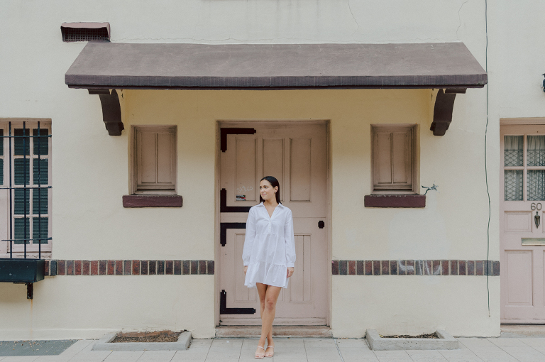 Washington Square Park along with University St as well as Washington Mews were all very quiet and empty Saturday morning. Unusually empty and that is when I realized NYU along with all colleges/universities were out for the summer which means all the students left NYC for the summer. Also meant we had the luxury of having the whole Washington Mews to ourselves during Renee and Sam's engagement session. We walked up and down the cobble stone street of Washington Mews choosing which backdrop, which colorful brick wall and which rustic door we liked best. Roses and green vines covered the walls of Washington Mews making us feel like as if we were in streets of Europe. Washington Mews is truly a gem in this concrete jungle called Manhattan. Renee and Sam's Washington Mews NY Engagement Session documented by by Karis | Hey Karis | Catskills, Hudson Valley NY elopement and wedding photographer | Brooklyn NY elopement and wedding photographer | Manhattan NY elopement and wedding photographer | Hey Karis is fun documentary wedding and elopement photographer.
