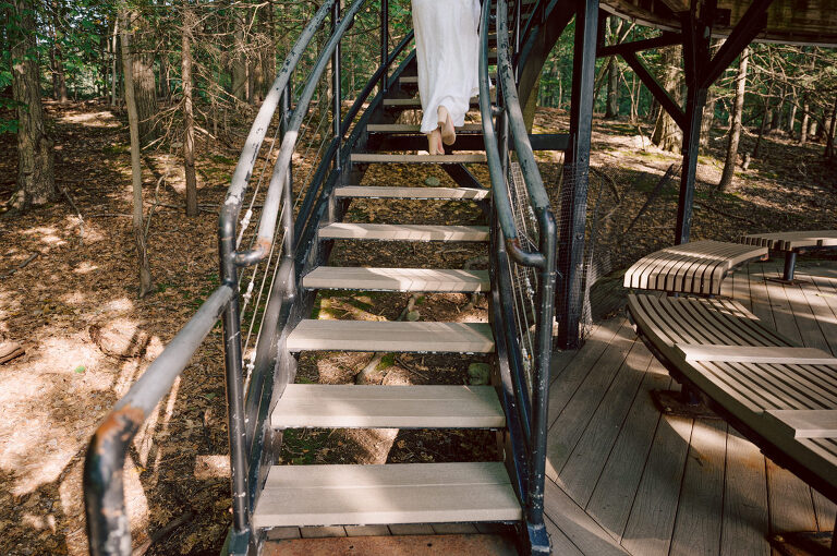 Ari and Kevin are big nature lovers, and they love the outdoors. For their intimate elopement they chose James A McFaul Environmental Center for their intimate wedding ceremony joined by their immediate family. Total of 10 people standing around Ari and Kevin surrounded by nature Ari & Kevin's sweetest wedding ceremony was held. Ari and Kevin looked at each other with the sweetest smiles it almost melted us. After the sweetest wedding ceremony at James A McFaul Environmental Center I took some wedding photos of Ari and Kevin then we left for Ari and Kevin's small and intimate dinner with family at Jockey Hollow Bar & Kitchen Morristown NJ. Morristown is such a beautiful town, and in front of Jockey Hollow Bar & Kitchen is such a picturesque backdrop with long water fountain, trees and flowers. So before Ari and Kevin sat down for their intimate dinner with family we walked around Morristown for quick photos. Then all 10 of them sat down in a private room at Jockey Hollow Bar & Kitchen to celebrate Ari and Kevin's union. Air and Kevin's James A McFaul Environmental Center and Jockey Hollow Bar & Kitchen Morristown NJ Elopement documented by by Karis | Hey Karis | Catskills, Hudson Valley NY elopement and wedding photographer | Brooklyn NY elopement and wedding photographer | Manhattan NY elopement and wedding photographer | Hey Karis is fun documentary wedding and elopement photographer.