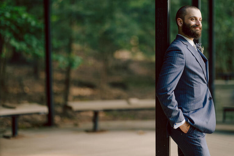 Ari and Kevin are big nature lovers, and they love the outdoors. For their intimate elopement they chose James A McFaul Environmental Center for their intimate wedding ceremony joined by their immediate family. Total of 10 people standing around Ari and Kevin surrounded by nature Ari & Kevin's sweetest wedding ceremony was held. Ari and Kevin looked at each other with the sweetest smiles it almost melted us. After the sweetest wedding ceremony at James A McFaul Environmental Center I took some wedding photos of Ari and Kevin then we left for Ari and Kevin's small and intimate dinner with family at Jockey Hollow Bar & Kitchen Morristown NJ. Morristown is such a beautiful town, and in front of Jockey Hollow Bar & Kitchen is such a picturesque backdrop with long water fountain, trees and flowers. So before Ari and Kevin sat down for their intimate dinner with family we walked around Morristown for quick photos. Then all 10 of them sat down in a private room at Jockey Hollow Bar & Kitchen to celebrate Ari and Kevin's union. Air and Kevin's James A McFaul Environmental Center and Jockey Hollow Bar & Kitchen Morristown NJ Elopement documented by by Karis | Hey Karis | Catskills, Hudson Valley NY elopement and wedding photographer | Brooklyn NY elopement and wedding photographer | Manhattan NY elopement and wedding photographer | Hey Karis is fun documentary wedding and elopement photographer.