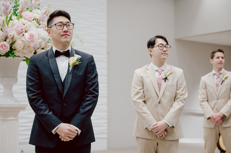 Jane and Kevin's day time wedding at The Estate at Florentine Gardens NJ on September 16, 2023 was nothing spectacular or luxurious but Jane and Kevin's fall wedding at The Estate at Florentine Gardens located in Northern NJ was real, sincere and sweet. Jane and Kevin kept everything real, their wedding was not to show off but really celebrate with their amazing friends and family. Jane and Kevin chose a church wedding ceremony at their church Grace Redeemer Church in Glen Rock NJ where their own pastor married them. Then we hurried back to Florentine Gardens for family and some more couple's photos before entering into Jane and Kevin's wedding reception at Florentine Gardens. Even though it was a day time wedding Jane and Kevin's friends along with their family danced away as if it was midnight! Jane and Kevin's The Estate at Florentine Gardens NJ Wedding photographed and documented by by Karis | Hey Karis | Catskills, Hudson Valley NY elopement and wedding photographer | Brooklyn NY elopement and wedding photographer | Manhattan NY elopement and wedding photographer | Hey Karis is fun documentary wedding and elopement photographer.