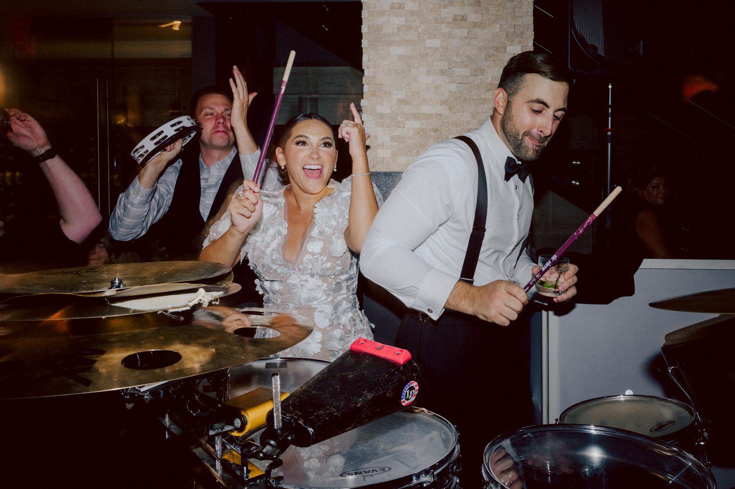 Bianca and Mike's The Union Trust Philadelphia wedding. I met Bianca and Mike at Julie and Thomas's wedding in 2021, Bianca was Julie's bridesmaid and best friend. Bianca and Mike new to book me for their wedding so as soon as they found their dream wedding venue The Union Trust in Philadelphia they emailed me. Honestly these previous couple's referrals are the best because they've already seen me work, familiar with my work and they are my true fans. Bianca got ready onsite at The Union Trust's bridal suit where the lighting was bit wonky with no natural light but hey I make it work! While Bianca was busy getting ready Mike and his buddies were over at Renaissance Hotel Philadelphia. Bianca and Mike also opted out of First Look, Bianca walking down the aisle at St. Augustine’s Philadelphia was when the couple saw each other for the first time and of course their eyes got watery. Bianca and Mike rang the wedding bell at St. Augustine’s Philadelphia and screamed with their arms raised as they exited St. Augustine as husband and wife. It was 4 in the afternoon, everyone loaded on the party bus we drove straight to historic Merchant Exchange Building Philadelphia for photos. The light, the weather was perfect, and surrounded by great people we wrapped up all our formal wedding portraits and now only word PARTY was on everyone's mind including the newly wed Bianca and Mike. Back at The Union Trust Ballroom, florists were busy decorating and entertainment crew was setting up. Together they turned this gorgeous Union Trust Ballroom, into chick and modern vibe. Bianca and Mike entered the ballroom and it was ON for the rest of the evening with party people filling the dance floor at The Union Trust, happily celebrating the union of their favorite people Bianca and Mike. Bianca and Mike's The Union Trust Philadelphia wedding photographed and documented by by Karis | Hey Karis | Catskills, Hudson Valley NY elopement and wedding photographer | Brooklyn NY elopement and wedding photographer | Manhattan NY elopement and wedding photographer | Hey Karis is fun documentary wedding and elopement photographer.