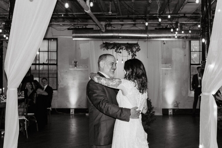 Nestled in the heart of Paterson, New Jersey, The Art Factory stands out as a unique and captivating wedding venue. This expansive warehouse-turned-loft space, with its exposed brick walls and soaring ceilings, serves as a canvas for couples seeking a distinctive backdrop for their special day.

On the memorable evening of October 8, 2023, I had the privilege of capturing the union of Blair and Eric within the enchanting confines of The Art Factory. The choice of this venue perfectly mirrored the essence of Blair and Eric's artistic souls. As creators themselves, the raw, industrial aesthetic and creative atmosphere of The Art Factory resonated deeply with their vision for the celebration.

Blair and Eric, surrounded by a diverse congregation of fellow art enthusiasts, exchanged vows in a ceremony that seamlessly blended tradition with contemporary flair. The venue's unique charm set the stage for a wedding that was as visually stunning as it was heartfelt.

The exposed brick walls and high ceilings provided a rustic yet elegant backdrop, enhancing the vibrancy of every moment captured through my lens. The ambiance was alive with the energy of creativity, a fitting tribute to the artistic journey that Blair and Eric embarked upon together.

As the evening unfolded, it became evident that The Art Factory was not merely a venue; it was an extension of Blair and Eric's artistic expression. The celebration was a testament to their love, surrounded by an eclectic mix of family and friends who shared in their passion for creativity.

Blair and Eric's wedding at The Art Factory in Paterson, NJ, was a masterpiece of love, where every detail reflected the unique canvas of their relationship. It was an honor to document the union of two artists in a space that echoed the beauty of their shared journey.

In the end, The Art Factory not only bore witness to a wedding but also played a vital role in shaping an unforgettable chapter in Blair and Eric's artistic love story. The October evening marked not just a celebration of marriage but a fusion of art, love, and the beauty of creative souls coming together. Blair and Eric's Artsy Warehouse Loft NJ Wedding photographed and documented by by Karis | Hey Karis | Catskills, Hudson Valley NY elopement and wedding photographer | Brooklyn NY elopement and wedding photographer | Manhattan NY elopement and wedding photographer | Hey Karis is fun documentary wedding and elopement photographer.
