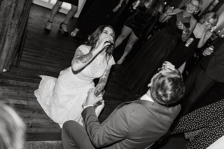 Nestled in the heart of Paterson, New Jersey, The Art Factory stands out as a unique and captivating wedding venue. This expansive warehouse-turned-loft space, with its exposed brick walls and soaring ceilings, serves as a canvas for couples seeking a distinctive backdrop for their special day.

On the memorable evening of October 8, 2023, I had the privilege of capturing the union of Blair and Eric within the enchanting confines of The Art Factory. The choice of this venue perfectly mirrored the essence of Blair and Eric's artistic souls. As creators themselves, the raw, industrial aesthetic and creative atmosphere of The Art Factory resonated deeply with their vision for the celebration.

Blair and Eric, surrounded by a diverse congregation of fellow art enthusiasts, exchanged vows in a ceremony that seamlessly blended tradition with contemporary flair. The venue's unique charm set the stage for a wedding that was as visually stunning as it was heartfelt.

The exposed brick walls and high ceilings provided a rustic yet elegant backdrop, enhancing the vibrancy of every moment captured through my lens. The ambiance was alive with the energy of creativity, a fitting tribute to the artistic journey that Blair and Eric embarked upon together.

As the evening unfolded, it became evident that The Art Factory was not merely a venue; it was an extension of Blair and Eric's artistic expression. The celebration was a testament to their love, surrounded by an eclectic mix of family and friends who shared in their passion for creativity.

Blair and Eric's wedding at The Art Factory in Paterson, NJ, was a masterpiece of love, where every detail reflected the unique canvas of their relationship. It was an honor to document the union of two artists in a space that echoed the beauty of their shared journey.

In the end, The Art Factory not only bore witness to a wedding but also played a vital role in shaping an unforgettable chapter in Blair and Eric's artistic love story. The October evening marked not just a celebration of marriage but a fusion of art, love, and the beauty of creative souls coming together. Blair and Eric's Artsy Warehouse Loft NJ Wedding photographed and documented by by Karis | Hey Karis | Catskills, Hudson Valley NY elopement and wedding photographer | Brooklyn NY elopement and wedding photographer | Manhattan NY elopement and wedding photographer | Hey Karis is fun documentary wedding and elopement photographer.
