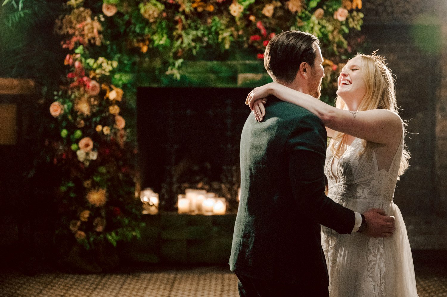Just days before Halloween, on October 28th, Katie and Craig celebrated their enchanting wedding at the iconic Bowery Hotel in NYC. Having previously photographed an intimate wedding at The Bowery Hotel during the challenges of COVID in 2020, returning to capture the magic of Katie and Craig's celebration was a joyous experience.

The Bowery Hotel, a symbol of the "OLD New York," boasts a rich history intertwined with the stories of its residents. The Bowery Terrace, adorned in classic old-world style, features wood-beamed 13-foot ceilings, salvaged brick walls, Moroccan tiled floors, antique tapestries, an expansive outdoor terrace, and a captivating glazed fireplace. Described by the Huffington Post as a hidden gem with a relaxed and warming atmosphere, The Bowery Terrace served as the perfect backdrop for this magical occasion.

Katie and Craig began their day at The Bowery Hotel in a bridal suite with a terrace spacious enough to host a small wedding. It was on this vast terrace that they shared their first look, exchanging glances, conversations, and hugs. Their private moment culminated in the tender reading of their vows and letters to each other, setting the tone for a day filled with intimacy and love.

Following the intimate vow exchange, we ventured to Bond Street, where a magical bright yellow Ginkgo Tree awaited. The grounds beneath were adorned in a sea of yellow, a sight that perfectly aligned with Katie and Craig's shared love for nature and stars. The decision was unanimous, and we headed for the captivating Yellow Ginkgo Tree in the heart of Manhattan. With Bond Street serving as our backdrop, we captured stunning photos that reflected the essence of this unique couple.

Returning to The Bowery Hotel, families awaited their formal portraits with Katie and Craig. The Bowery Terrace came alive with wedding guests, artists, musicians, and beautiful New Yorkers, all eagerly anticipating the ceremony. As Katie walked down the aisle escorted by her parents, Craig's eyes welled with tears, encapsulating the emotional beauty of the moment.

The wedding ceremony, sweet and humorous, was officiated by their friend Michael Williams. Following the heartfelt exchange of vows, guests spilled out onto the outdoor terrace for a delightful cocktail hour. Meanwhile, the staff at The Bowery Hotel, alongside Planner Ani Wolff and her team, worked their magic, transforming the room into a spooky yet super chic version of "Harry Potter's Hogwarts Great Hall."

The remainder of Katie and Craig's wedding unfolded just as expected—fabulous and magical. The Bowery Hotel provided the perfect canvas for their love story, creating a celebration that will be cherished for years to come.
Katie and Craig's The Bowery Hotel, The Bowery Terrace wedding documented by by Karis | Hey Karis | Catskills, Hudson Valley NY elopement and wedding photographer | Brooklyn NY elopement and wedding photographer | Manhattan NY elopement and wedding photographer | Hey Karis is fun documentary wedding and elopement photographer.