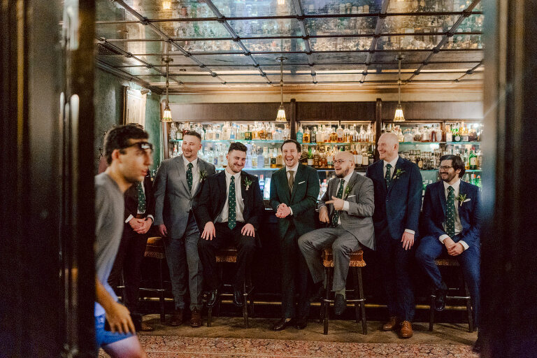 Just days before Halloween, on October 28th, Katie and Craig celebrated their enchanting wedding at the iconic Bowery Hotel in NYC. Having previously photographed an intimate wedding at The Bowery Hotel during the challenges of COVID in 2020, returning to capture the magic of Katie and Craig's celebration was a joyous experience.

The Bowery Hotel, a symbol of the "OLD New York," boasts a rich history intertwined with the stories of its residents. The Bowery Terrace, adorned in classic old-world style, features wood-beamed 13-foot ceilings, salvaged brick walls, Moroccan tiled floors, antique tapestries, an expansive outdoor terrace, and a captivating glazed fireplace. Described by the Huffington Post as a hidden gem with a relaxed and warming atmosphere, The Bowery Terrace served as the perfect backdrop for this magical occasion.

Katie and Craig began their day at The Bowery Hotel in a bridal suite with a terrace spacious enough to host a small wedding. It was on this vast terrace that they shared their first look, exchanging glances, conversations, and hugs. Their private moment culminated in the tender reading of their vows and letters to each other, setting the tone for a day filled with intimacy and love.

Following the intimate vow exchange, we ventured to Bond Street, where a magical bright yellow Ginkgo Tree awaited. The grounds beneath were adorned in a sea of yellow, a sight that perfectly aligned with Katie and Craig's shared love for nature and stars. The decision was unanimous, and we headed for the captivating Yellow Ginkgo Tree in the heart of Manhattan. With Bond Street serving as our backdrop, we captured stunning photos that reflected the essence of this unique couple.

Returning to The Bowery Hotel, families awaited their formal portraits with Katie and Craig. The Bowery Terrace came alive with wedding guests, artists, musicians, and beautiful New Yorkers, all eagerly anticipating the ceremony. As Katie walked down the aisle escorted by her parents, Craig's eyes welled with tears, encapsulating the emotional beauty of the moment.

The wedding ceremony, sweet and humorous, was officiated by their friend Michael Williams. Following the heartfelt exchange of vows, guests spilled out onto the outdoor terrace for a delightful cocktail hour. Meanwhile, the staff at The Bowery Hotel, alongside Planner Ani Wolff and her team, worked their magic, transforming the room into a spooky yet super chic version of "Harry Potter's Hogwarts Great Hall."

The remainder of Katie and Craig's wedding unfolded just as expected—fabulous and magical. The Bowery Hotel provided the perfect canvas for their love story, creating a celebration that will be cherished for years to come.
Katie and Craig's The Bowery Hotel, The Bowery Terrace wedding documented by by Karis | Hey Karis | Destination Wedding Photographer | Manhattan, Catskills, Hudson Valley, Brooklyn and NJ | Destination Elopement, Destination Wedding Photographer | Hey Karis is fun documentary wedding and elopement photographer based in NY, NJ.