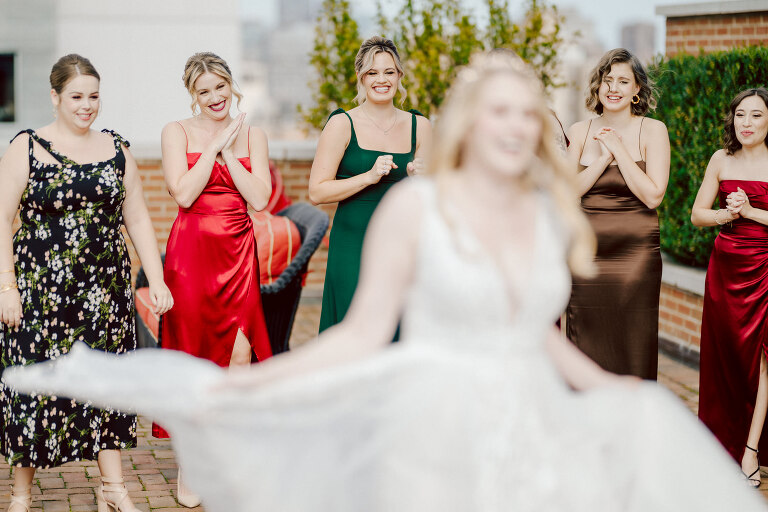 Just days before Halloween, on October 28th, Katie and Craig celebrated their enchanting wedding at the iconic Bowery Hotel in NYC. Having previously photographed an intimate wedding at The Bowery Hotel during the challenges of COVID in 2020, returning to capture the magic of Katie and Craig's celebration was a joyous experience.

The Bowery Hotel, a symbol of the "OLD New York," boasts a rich history intertwined with the stories of its residents. The Bowery Terrace, adorned in classic old-world style, features wood-beamed 13-foot ceilings, salvaged brick walls, Moroccan tiled floors, antique tapestries, an expansive outdoor terrace, and a captivating glazed fireplace. Described by the Huffington Post as a hidden gem with a relaxed and warming atmosphere, The Bowery Terrace served as the perfect backdrop for this magical occasion.

Katie and Craig began their day at The Bowery Hotel in a bridal suite with a terrace spacious enough to host a small wedding. It was on this vast terrace that they shared their first look, exchanging glances, conversations, and hugs. Their private moment culminated in the tender reading of their vows and letters to each other, setting the tone for a day filled with intimacy and love.

Following the intimate vow exchange, we ventured to Bond Street, where a magical bright yellow Ginkgo Tree awaited. The grounds beneath were adorned in a sea of yellow, a sight that perfectly aligned with Katie and Craig's shared love for nature and stars. The decision was unanimous, and we headed for the captivating Yellow Ginkgo Tree in the heart of Manhattan. With Bond Street serving as our backdrop, we captured stunning photos that reflected the essence of this unique couple.

Returning to The Bowery Hotel, families awaited their formal portraits with Katie and Craig. The Bowery Terrace came alive with wedding guests, artists, musicians, and beautiful New Yorkers, all eagerly anticipating the ceremony. As Katie walked down the aisle escorted by her parents, Craig's eyes welled with tears, encapsulating the emotional beauty of the moment.

The wedding ceremony, sweet and humorous, was officiated by their friend Michael Williams. Following the heartfelt exchange of vows, guests spilled out onto the outdoor terrace for a delightful cocktail hour. Meanwhile, the staff at The Bowery Hotel, alongside Planner Ani Wolff and her team, worked their magic, transforming the room into a spooky yet super chic version of "Harry Potter's Hogwarts Great Hall."

The remainder of Katie and Craig's wedding unfolded just as expected—fabulous and magical. The Bowery Hotel provided the perfect canvas for their love story, creating a celebration that will be cherished for years to come.
Katie and Craig's The Bowery Hotel, The Bowery Terrace wedding documented by by Karis | Hey Karis | Destination Wedding Photographer | Manhattan, Catskills, Hudson Valley, Brooklyn and NJ | Destination Elopement, Destination Wedding Photographer | Hey Karis is fun documentary wedding and elopement photographer based in NY, NJ.