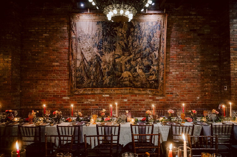 Just days before Halloween, on October 28th, Katie and Craig celebrated their enchanting wedding at the iconic Bowery Hotel in NYC. Having previously photographed an intimate wedding at The Bowery Hotel during the challenges of COVID in 2020, returning to capture the magic of Katie and Craig's celebration was a joyous experience.

The Bowery Hotel, a symbol of the "OLD New York," boasts a rich history intertwined with the stories of its residents. The Bowery Terrace, adorned in classic old-world style, features wood-beamed 13-foot ceilings, salvaged brick walls, Moroccan tiled floors, antique tapestries, an expansive outdoor terrace, and a captivating glazed fireplace. Described by the Huffington Post as a hidden gem with a relaxed and warming atmosphere, The Bowery Terrace served as the perfect backdrop for this magical occasion.

Katie and Craig began their day at The Bowery Hotel in a bridal suite with a terrace spacious enough to host a small wedding. It was on this vast terrace that they shared their first look, exchanging glances, conversations, and hugs. Their private moment culminated in the tender reading of their vows and letters to each other, setting the tone for a day filled with intimacy and love.

Following the intimate vow exchange, we ventured to Bond Street, where a magical bright yellow Ginkgo Tree awaited. The grounds beneath were adorned in a sea of yellow, a sight that perfectly aligned with Katie and Craig's shared love for nature and stars. The decision was unanimous, and we headed for the captivating Yellow Ginkgo Tree in the heart of Manhattan. With Bond Street serving as our backdrop, we captured stunning photos that reflected the essence of this unique couple.

Returning to The Bowery Hotel, families awaited their formal portraits with Katie and Craig. The Bowery Terrace came alive with wedding guests, artists, musicians, and beautiful New Yorkers, all eagerly anticipating the ceremony. As Katie walked down the aisle escorted by her parents, Craig's eyes welled with tears, encapsulating the emotional beauty of the moment.

The wedding ceremony, sweet and humorous, was officiated by their friend Michael Williams. Following the heartfelt exchange of vows, guests spilled out onto the outdoor terrace for a delightful cocktail hour. Meanwhile, the staff at The Bowery Hotel, alongside Planner Ani Wolff and her team, worked their magic, transforming the room into a spooky yet super chic version of "Harry Potter's Hogwarts Great Hall."

The remainder of Katie and Craig's wedding unfolded just as expected—fabulous and magical. The Bowery Hotel provided the perfect canvas for their love story, creating a celebration that will be cherished for years to come.
Katie and Craig's The Bowery Hotel, The Bowery Terrace wedding documented by by Karis | Hey Karis | Catskills, Hudson Valley NY elopement and wedding photographer | Brooklyn NY elopement and wedding photographer | Manhattan NY elopement and wedding photographer | Hey Karis is fun documentary wedding and elopement photographer.