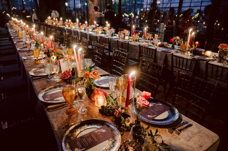 Just days before Halloween, on October 28th, Katie and Craig celebrated their enchanting wedding at the iconic Bowery Hotel in NYC. Having previously photographed an intimate wedding at The Bowery Hotel during the challenges of COVID in 2020, returning to capture the magic of Katie and Craig's celebration was a joyous experience.

The Bowery Hotel, a symbol of the "OLD New York," boasts a rich history intertwined with the stories of its residents. The Bowery Terrace, adorned in classic old-world style, features wood-beamed 13-foot ceilings, salvaged brick walls, Moroccan tiled floors, antique tapestries, an expansive outdoor terrace, and a captivating glazed fireplace. Described by the Huffington Post as a hidden gem with a relaxed and warming atmosphere, The Bowery Terrace served as the perfect backdrop for this magical occasion.

Katie and Craig began their day at The Bowery Hotel in a bridal suite with a terrace spacious enough to host a small wedding. It was on this vast terrace that they shared their first look, exchanging glances, conversations, and hugs. Their private moment culminated in the tender reading of their vows and letters to each other, setting the tone for a day filled with intimacy and love.

Following the intimate vow exchange, we ventured to Bond Street, where a magical bright yellow Ginkgo Tree awaited. The grounds beneath were adorned in a sea of yellow, a sight that perfectly aligned with Katie and Craig's shared love for nature and stars. The decision was unanimous, and we headed for the captivating Yellow Ginkgo Tree in the heart of Manhattan. With Bond Street serving as our backdrop, we captured stunning photos that reflected the essence of this unique couple.

Returning to The Bowery Hotel, families awaited their formal portraits with Katie and Craig. The Bowery Terrace came alive with wedding guests, artists, musicians, and beautiful New Yorkers, all eagerly anticipating the ceremony. As Katie walked down the aisle escorted by her parents, Craig's eyes welled with tears, encapsulating the emotional beauty of the moment.

The wedding ceremony, sweet and humorous, was officiated by their friend Michael Williams. Following the heartfelt exchange of vows, guests spilled out onto the outdoor terrace for a delightful cocktail hour. Meanwhile, the staff at The Bowery Hotel, alongside Planner Ani Wolff and her team, worked their magic, transforming the room into a spooky yet super chic version of "Harry Potter's Hogwarts Great Hall."

The remainder of Katie and Craig's wedding unfolded just as expected—fabulous and magical. The Bowery Hotel provided the perfect canvas for their love story, creating a celebration that will be cherished for years to come.
Katie and Craig's The Bowery Hotel, The Bowery Terrace wedding documented by by Karis | Hey Karis | Catskills, Hudson Valley NY elopement and wedding photographer | Brooklyn NY elopement and wedding photographer | Manhattan NY elopement and wedding photographer | Hey Karis is fun documentary wedding and elopement photographer.