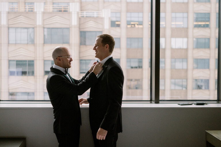 I first connected with Rachel through a DM on Instagram. From that initial message, our conversations quickly evolved, and soon I was part of her wedding journey. Rachel's bright, bubbly personality shone through as she excitedly shared stories about her and Zach, including his proposal. When I met them for their engagement session in the Meatpacking District of New York City, it was clear they were made for each other. The way Zach’s eyes lit up when he looked at Rachel, and how their contrasting personalities complemented one another, was undeniable. It felt like hearts were falling from the sky that day.
Their wedding at Liberty House in Jersey City on June 30, 2024, was just as magical. All the love and emotions were on full display, and the excitement was palpable in the air. Both Rachel and Zach’s families were overjoyed to witness their children marry the loves of their lives. You could see it on their faces – pure happiness.
In keeping with Jewish tradition, Rachel and Zach held a beautiful Badeken and Ketubah signing, surrounded by their closest family and friends. Despite the rain, the ceremony was moved indoors at Liberty House, and thanks to the venue’s impressive panoramic windows, it still felt as if we were outside, with the stunning city skyline as our backdrop.
Rachel and Zach made their grand entrance into the reception with incredible energy, setting the tone for an evening filled with love, laughter, and celebration. The rest of the night was pure joy as their family and friends danced the night away, making unforgettable memories at Liberty House.
 Rachel and Zach Liberty House Jersey City NJ wedding documented by by Karis | Hey Karis | Destination Wedding Photographer | Manhattan, Catskills, Hudson Valley, Brooklyn and NJ | Destination Elopement, Destination Wedding Photographer | Hey Karis is fun documentary wedding and elopement photographer based in NY, NJ.