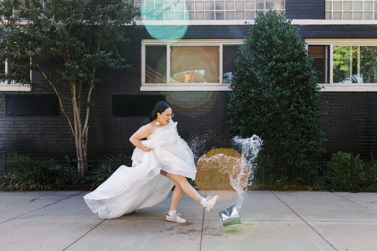 So excited for Erika and Andrei’s wedding day at The Box House Hotel in Brooklyn, NY. This boutique hotel had been on my bucket list for a while, and it did not disappoint! With its unique design, vibrant personality, and incredible rooftop views, The Box House Hotel provided the perfect setting for unique wedding celebration.
The day began with Erika and Andrei getting ready in their respective rooms, surrounded by friends and loved ones. One of the standout features of The Box House Hotel is its boutique charm and eclectic style, blending industrial elements with a cozy, artistic vibe. Erika’s bridal suite, with its floor-to-ceiling windows, was filled with natural light, making it a dream space for capturing those intimate getting-ready moments.
Once everyone was ready, Andrei headed to the rooftop, eagerly waiting to see his bride for the first time. As Erika gracefully approached, her dress swaying in the breeze, Andrei turned around, completely captivated. The two shared a private, heartfelt moment, whispering sweet words to each other, before we moved on to family photos.
The Box House Hotel’s location on a quiet Brooklyn street was perfect for photos. We captured their formal family and bridal party shots right in front of the hotel, showcasing its charming exterior. Then came a unique tradition I’d never witnessed before in my 14+ years of wedding photography! Erika and Andrei brought out a bucket of water filled with coins, and as guests cheered, Erika kicked the bucket as far as she could—a cultural ritual symbolizing good luck and prosperity. It was a joy to photograph and such a fun, memorable moment!
Afterward, we made our way back to the 10,000-square-foot rooftop, which offers unparalleled panoramic views of Manhattan, Brooklyn, and Long Island City. It’s a breathtaking setting for any wedding, leaving guests in awe of the skyline. Friends and family traveled from near and far, including Japan and Romania, to celebrate Erika and Andrei. To honor Erika's Japanese roots, Erika and Andrei incorporated a Japanese tea ceremony officiated by Erika's cousins from Japan. The rooftop was filled with laughter, love, and joy as the ceremony unfolded under the open sky.
As the sun set, the magic of the evening truly came alive. The city skyline twinkled with lights, and the dark sky sparkled with stars. Erika and Andrei danced, laughed, and celebrated late into the night, surrounded by their closest friends and family.
The Box House Hotel is a one-of-a-kind venue, blending urban sophistication with artistic charm. Its rooftop views, boutique-style accommodations, and vibrant atmosphere make it a perfect choice for couples looking to create a unique and unforgettable wedding experience.
Erika and Andrei, thank you for letting me be part of your incredible day. Wishing you a lifetime of love, happiness, and adventure!
Erika and Andrei The Box House Hotel Brooklyn NY Wedding documented by Karis from Hey Karis New York, Brooklyn, Hudson Valley NY and Catskills NY and NJ Wedding and NYC Elopement Photographer.