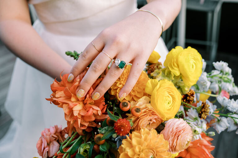 So excited for Erika and Andrei’s wedding day at The Box House Hotel in Brooklyn, NY. This boutique hotel had been on my bucket list for a while, and it did not disappoint! With its unique design, vibrant personality, and incredible rooftop views, The Box House Hotel provided the perfect setting for unique wedding celebration.
The day began with Erika and Andrei getting ready in their respective rooms, surrounded by friends and loved ones. One of the standout features of The Box House Hotel is its boutique charm and eclectic style, blending industrial elements with a cozy, artistic vibe. Erika’s bridal suite, with its floor-to-ceiling windows, was filled with natural light, making it a dream space for capturing those intimate getting-ready moments.
Once everyone was ready, Andrei headed to the rooftop, eagerly waiting to see his bride for the first time. As Erika gracefully approached, her dress swaying in the breeze, Andrei turned around, completely captivated. The two shared a private, heartfelt moment, whispering sweet words to each other, before we moved on to family photos.
The Box House Hotel’s location on a quiet Brooklyn street was perfect for photos. We captured their formal family and bridal party shots right in front of the hotel, showcasing its charming exterior. Then came a unique tradition I’d never witnessed before in my 14+ years of wedding photography! Erika and Andrei brought out a bucket of water filled with coins, and as guests cheered, Erika kicked the bucket as far as she could—a cultural ritual symbolizing good luck and prosperity. It was a joy to photograph and such a fun, memorable moment!
Afterward, we made our way back to the 10,000-square-foot rooftop, which offers unparalleled panoramic views of Manhattan, Brooklyn, and Long Island City. It’s a breathtaking setting for any wedding, leaving guests in awe of the skyline. Friends and family traveled from near and far, including Japan and Romania, to celebrate Erika and Andrei. To honor Erika's Japanese roots, Erika and Andrei incorporated a Japanese tea ceremony officiated by Erika's cousins from Japan. The rooftop was filled with laughter, love, and joy as the ceremony unfolded under the open sky.
As the sun set, the magic of the evening truly came alive. The city skyline twinkled with lights, and the dark sky sparkled with stars. Erika and Andrei danced, laughed, and celebrated late into the night, surrounded by their closest friends and family.
The Box House Hotel is a one-of-a-kind venue, blending urban sophistication with artistic charm. Its rooftop views, boutique-style accommodations, and vibrant atmosphere make it a perfect choice for couples looking to create a unique and unforgettable wedding experience.
Erika and Andrei, thank you for letting me be part of your incredible day. Wishing you a lifetime of love, happiness, and adventure!
Erika and Andrei The Box House Hotel Brooklyn NY Wedding documented by Karis from Hey Karis New York, Brooklyn, Hudson Valley NY and Catskills NY and NJ Wedding and NYC Elopement Photographer.