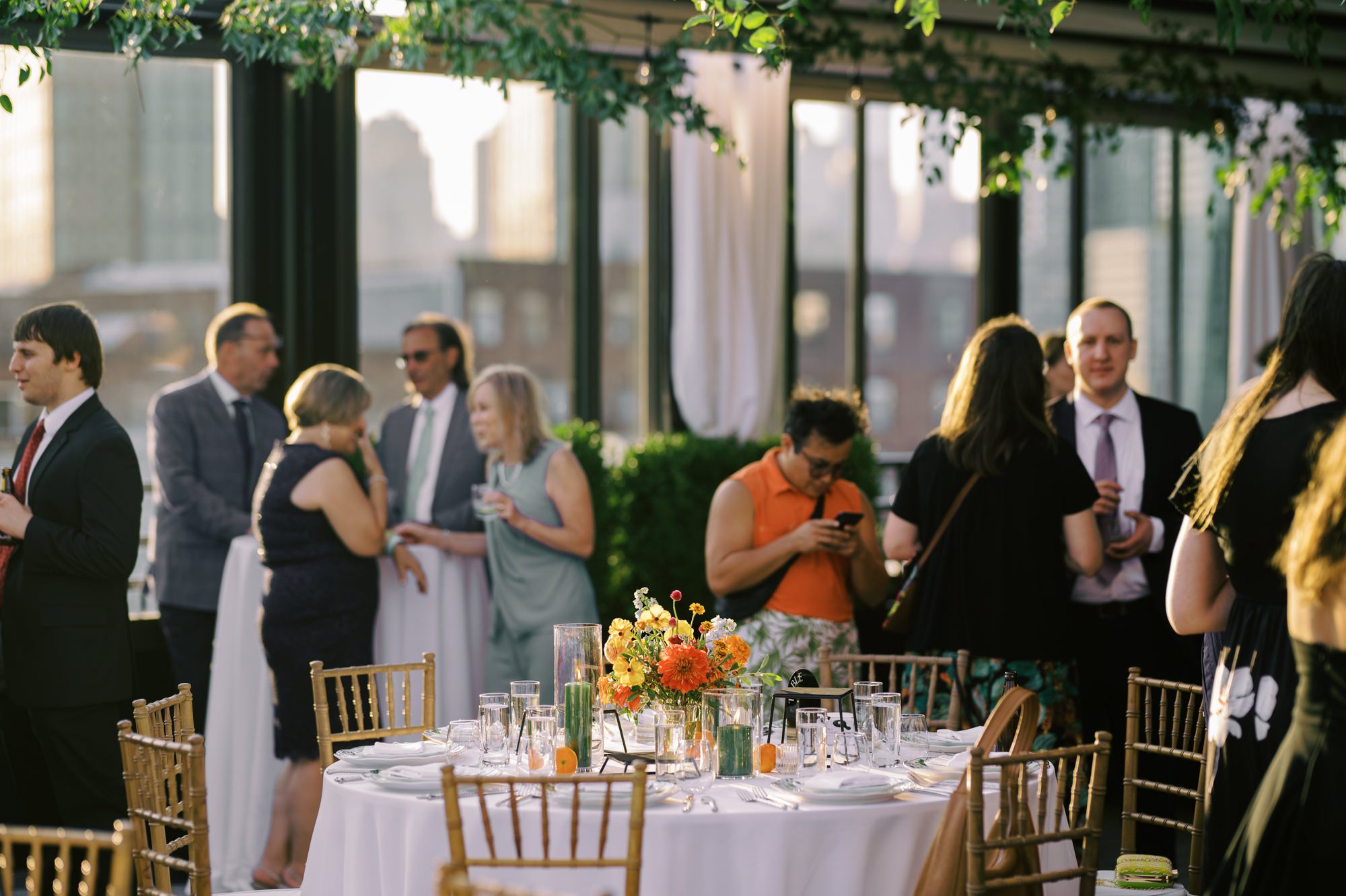 So excited for Erika and Andrei’s wedding day at The Box House Hotel in Brooklyn, NY. This boutique hotel had been on my bucket list for a while, and it did not disappoint! With its unique design, vibrant personality, and incredible rooftop views, The Box House Hotel provided the perfect setting for unique wedding celebration.
The day began with Erika and Andrei getting ready in their respective rooms, surrounded by friends and loved ones. One of the standout features of The Box House Hotel is its boutique charm and eclectic style, blending industrial elements with a cozy, artistic vibe. Erika’s bridal suite, with its floor-to-ceiling windows, was filled with natural light, making it a dream space for capturing those intimate getting-ready moments.
Once everyone was ready, Andrei headed to the rooftop, eagerly waiting to see his bride for the first time. As Erika gracefully approached, her dress swaying in the breeze, Andrei turned around, completely captivated. The two shared a private, heartfelt moment, whispering sweet words to each other, before we moved on to family photos.
The Box House Hotel’s location on a quiet Brooklyn street was perfect for photos. We captured their formal family and bridal party shots right in front of the hotel, showcasing its charming exterior. Then came a unique tradition I’d never witnessed before in my 14+ years of wedding photography! Erika and Andrei brought out a bucket of water filled with coins, and as guests cheered, Erika kicked the bucket as far as she could—a cultural ritual symbolizing good luck and prosperity. It was a joy to photograph and such a fun, memorable moment!
Afterward, we made our way back to the 10,000-square-foot rooftop, which offers unparalleled panoramic views of Manhattan, Brooklyn, and Long Island City. It’s a breathtaking setting for any wedding, leaving guests in awe of the skyline. Friends and family traveled from near and far, including Japan and Romania, to celebrate Erika and Andrei. To honor Erika's Japanese roots, Erika and Andrei incorporated a Japanese tea ceremony officiated by Erika's cousins from Japan. The rooftop was filled with laughter, love, and joy as the ceremony unfolded under the open sky.
As the sun set, the magic of the evening truly came alive. The city skyline twinkled with lights, and the dark sky sparkled with stars. Erika and Andrei danced, laughed, and celebrated late into the night, surrounded by their closest friends and family.
The Box House Hotel is a one-of-a-kind venue, blending urban sophistication with artistic charm. Its rooftop views, boutique-style accommodations, and vibrant atmosphere make it a perfect choice for couples looking to create a unique and unforgettable wedding experience.
Erika and Andrei, thank you for letting me be part of your incredible day. Wishing you a lifetime of love, happiness, and adventure!
Erika and Andrei The Box House Hotel Brooklyn NY Wedding documented by Karis from Hey Karis New York, Brooklyn, Hudson Valley NY and Catskills NY and NJ Wedding and NYC Elopement Photographer.