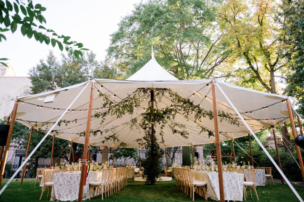 Gorgeous September Wedding at Cooper Hewitt, Smithsonian Design Museum in Manhattan, NY
The breathtaking lawn at the Cooper Hewitt was adorned with a stunning tent and lush greenery. Matching tablecloths and elegant dinnerware were set beneath the tent, creating a sophisticated ambiance. The garden was transformed into a beautiful ceremony space in the heart of Manhattan. Surrounded by towering buildings, it felt almost surreal—a peaceful oasis in the city.
The clinking of champagne glasses and trays of hors d'oeuvres added to the joyous atmosphere as guests savored every moment of the cocktail hour. When the sky darkened, guests moved under the tent for the reception. As night fell, the glow of the candles became warmer and brighter, creating an enchanting setting. The sound of lively conversation and laughter filled the Manhattan air.
Dancing took place inside the historic Cooper Hewitt mansion, where the live band, On The Move Events, delivered an unforgettable performance. Guests enthusiastically filled the dance floor, ending the evening on a high note of celebration and joy.
Thankful for all the wedding vendors that made this day possible:
Planner: @aniwolff_⁠
Venue: @cooperhewitt
Catering: @thomaspretieventstosavor
Tent: @stamford_tent
Lighting: @frostproductionsnyc⁠
Rentals: @sdpr_rentals⁠
Linens: @nuagedesignsinc⁠
Photographer: @heykaris
Videographer: @katiarepinafilms⁠
Florist: @sarahsaundersstudio
Entertainment: @onthemoveevents⁠
Cake: @luckybirdcakes⁠
Officiant: @ourweddingofficiantnyc⁠
Ceremony Strings: @impulsestrings⁠
Stationery: @jensimpsondesign⁠
Favors: @swmsweets
Cooper Hewitt Smithsonian Design Museum Manhattan NY Wedding documented by Karis from Hey Karis New York, Brooklyn, Hudson Valley NY and Catskills NY and NJ Wedding and NYC Elopement Photographer.