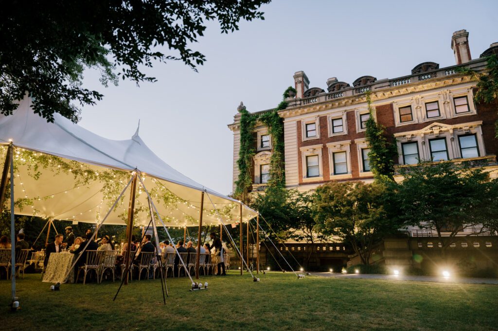 Gorgeous September Wedding at Cooper Hewitt, Smithsonian Design Museum in Manhattan, NY
The breathtaking lawn at the Cooper Hewitt was adorned with a stunning tent and lush greenery. Matching tablecloths and elegant dinnerware were set beneath the tent, creating a sophisticated ambiance. The garden was transformed into a beautiful ceremony space in the heart of Manhattan. Surrounded by towering buildings, it felt almost surreal—a peaceful oasis in the city.
The clinking of champagne glasses and trays of hors d'oeuvres added to the joyous atmosphere as guests savored every moment of the cocktail hour. When the sky darkened, guests moved under the tent for the reception. As night fell, the glow of the candles became warmer and brighter, creating an enchanting setting. The sound of lively conversation and laughter filled the Manhattan air.
Dancing took place inside the historic Cooper Hewitt mansion, where the live band, On The Move Events, delivered an unforgettable performance. Guests enthusiastically filled the dance floor, ending the evening on a high note of celebration and joy.
Thankful for all the wedding vendors that made this day possible:
Planner: @aniwolff_⁠
Venue: @cooperhewitt
Catering: @thomaspretieventstosavor
Tent: @stamford_tent
Lighting: @frostproductionsnyc⁠
Rentals: @sdpr_rentals⁠
Linens: @nuagedesignsinc⁠
Photographer: @heykaris
Videographer: @katiarepinafilms⁠
Florist: @sarahsaundersstudio
Entertainment: @onthemoveevents⁠
Cake: @luckybirdcakes⁠
Officiant: @ourweddingofficiantnyc⁠
Ceremony Strings: @impulsestrings⁠
Stationery: @jensimpsondesign⁠
Favors: @swmsweets
Cooper Hewitt Smithsonian Design Museum Manhattan NY Wedding documented by Karis from Hey Karis New York, Brooklyn, Hudson Valley NY and Catskills NY and NJ Wedding and NYC Elopement Photographer.