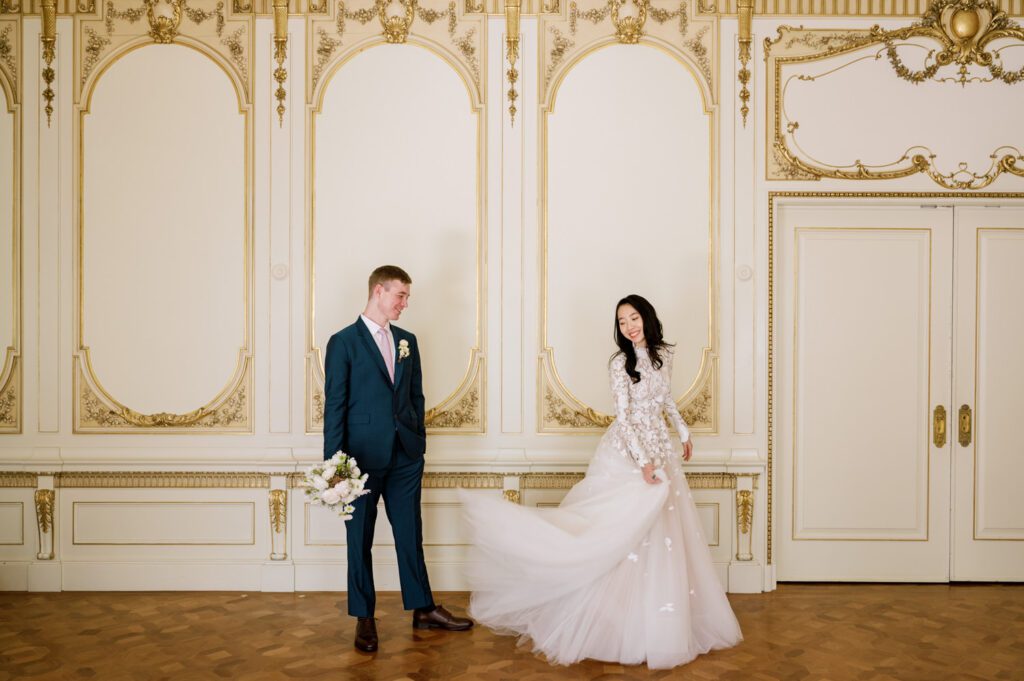 Gorgeous September Wedding at Cooper Hewitt, Smithsonian Design Museum in Manhattan, NY
The breathtaking lawn at the Cooper Hewitt was adorned with a stunning tent and lush greenery. Matching tablecloths and elegant dinnerware were set beneath the tent, creating a sophisticated ambiance. The garden was transformed into a beautiful ceremony space in the heart of Manhattan. Surrounded by towering buildings, it felt almost surreal—a peaceful oasis in the city.
The clinking of champagne glasses and trays of hors d'oeuvres added to the joyous atmosphere as guests savored every moment of the cocktail hour. When the sky darkened, guests moved under the tent for the reception. As night fell, the glow of the candles became warmer and brighter, creating an enchanting setting. The sound of lively conversation and laughter filled the Manhattan air.
Dancing took place inside the historic Cooper Hewitt mansion, where the live band, On The Move Events, delivered an unforgettable performance. Guests enthusiastically filled the dance floor, ending the evening on a high note of celebration and joy.
Thankful for all the wedding vendors that made this day possible:
Planner: @aniwolff_⁠
Venue: @cooperhewitt
Catering: @thomaspretieventstosavor
Tent: @stamford_tent
Lighting: @frostproductionsnyc⁠
Rentals: @sdpr_rentals⁠
Linens: @nuagedesignsinc⁠
Photographer: @heykaris
Videographer: @katiarepinafilms⁠
Florist: @sarahsaundersstudio
Entertainment: @onthemoveevents⁠
Cake: @luckybirdcakes⁠
Officiant: @ourweddingofficiantnyc⁠
Ceremony Strings: @impulsestrings⁠
Stationery: @jensimpsondesign⁠
Favors: @swmsweets
Cooper Hewitt Smithsonian Design Museum Manhattan NY Wedding documented by Karis from Hey Karis New York, Brooklyn, Hudson Valley NY and Catskills NY and NJ Wedding and NYC Elopement Photographer.